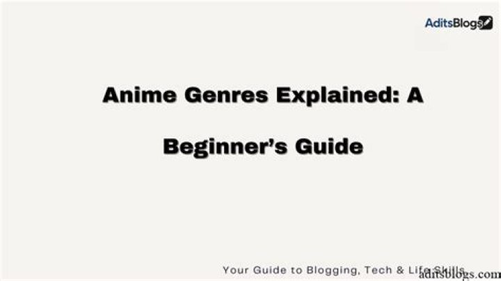 Beginner's Guide to Anime Genres Available on LMANIME